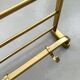 Mid-Century Coat Rack, Gold Coat Rack, Hallway Hook Rail, 1960s