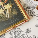 Vintage dried flowers frame