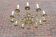 Brass chandelier, Western Europe, mid 20th century.