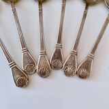 6 Mocha spoons France, small spoons, espresso spoons