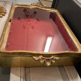 Golden wood display case