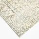 Tapis vintage jaune clair et marron, 164 x 266 cm