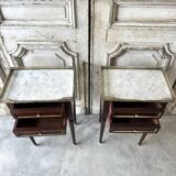 Pair of Louis XVI style bedside tables
