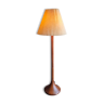 Danish floor lamp on solid wood stand