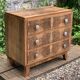 Commode art déco ronce de noyer brut