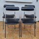 Set of 4 vintage folding chairs Plichaise Souvignet 70s