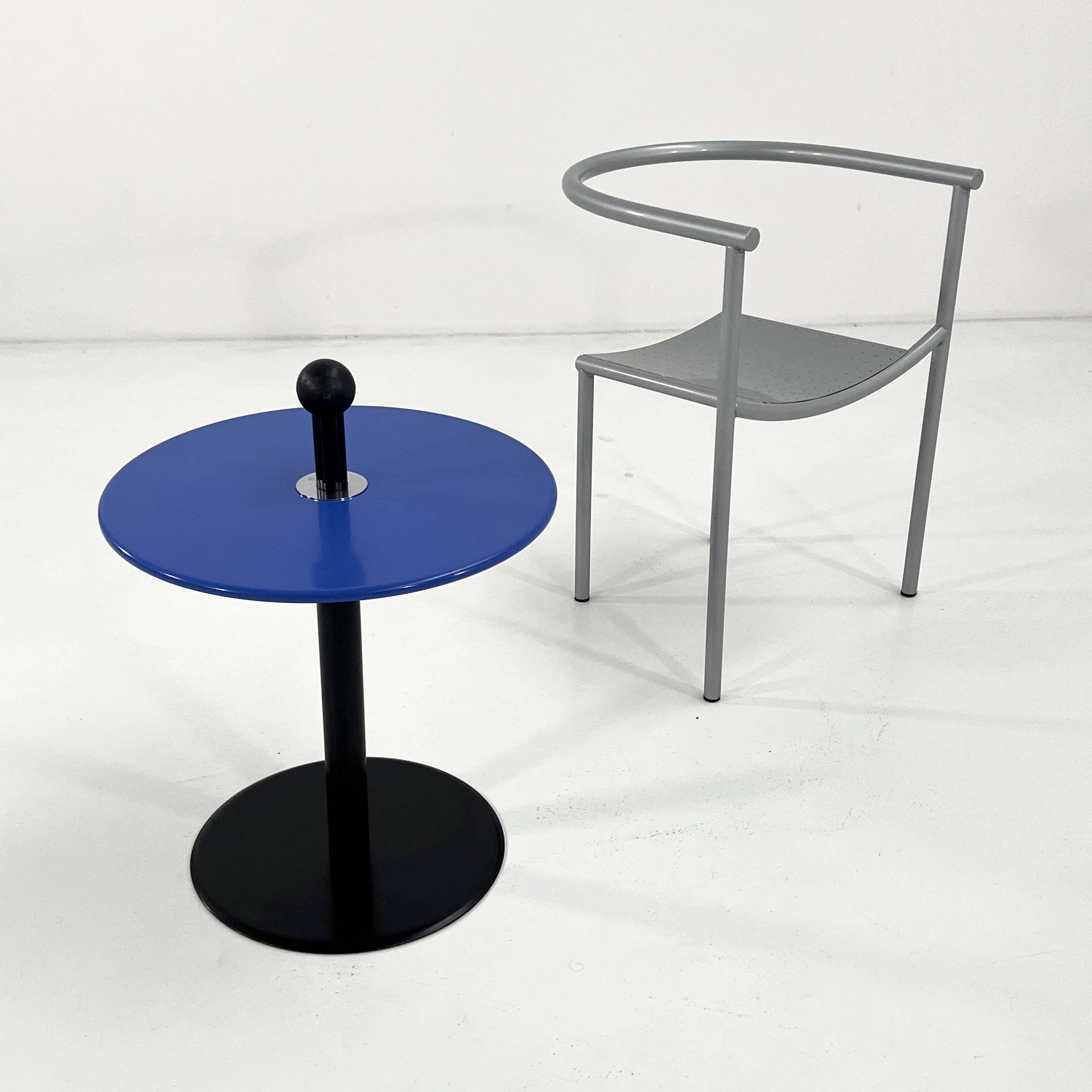 Table d'appoint postmoderne bleu par Ikea, 1980