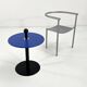 Table d'appoint postmoderne bleu par Ikea, 1980