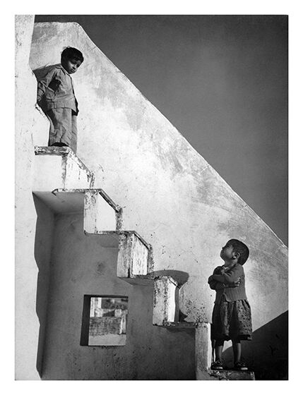 Photograph two children India Rajasthan around 1960