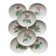 8 earthenware plates Salins - Rose de Redouté