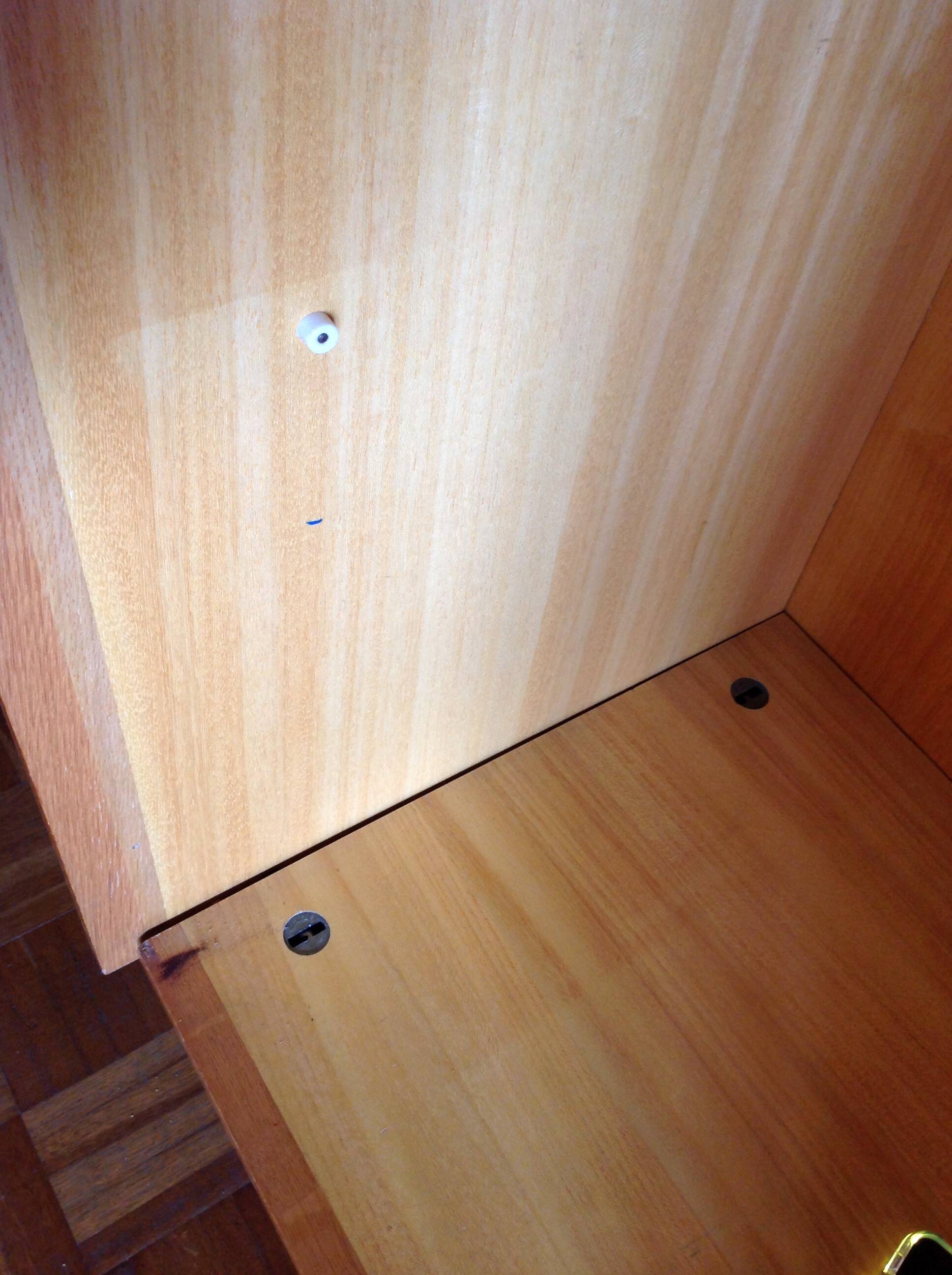 Armoire secrétaire en plaqué chene style scandinave / vintage