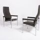 Paire de fauteuils à dossier haut de Fritz Hansen, Danemark des années 1980
