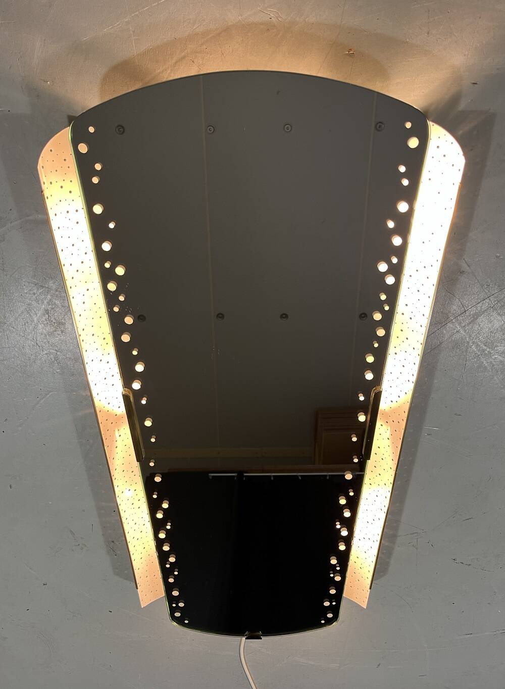 Ernest Igl illuminated mirror for Hillebrand Germany