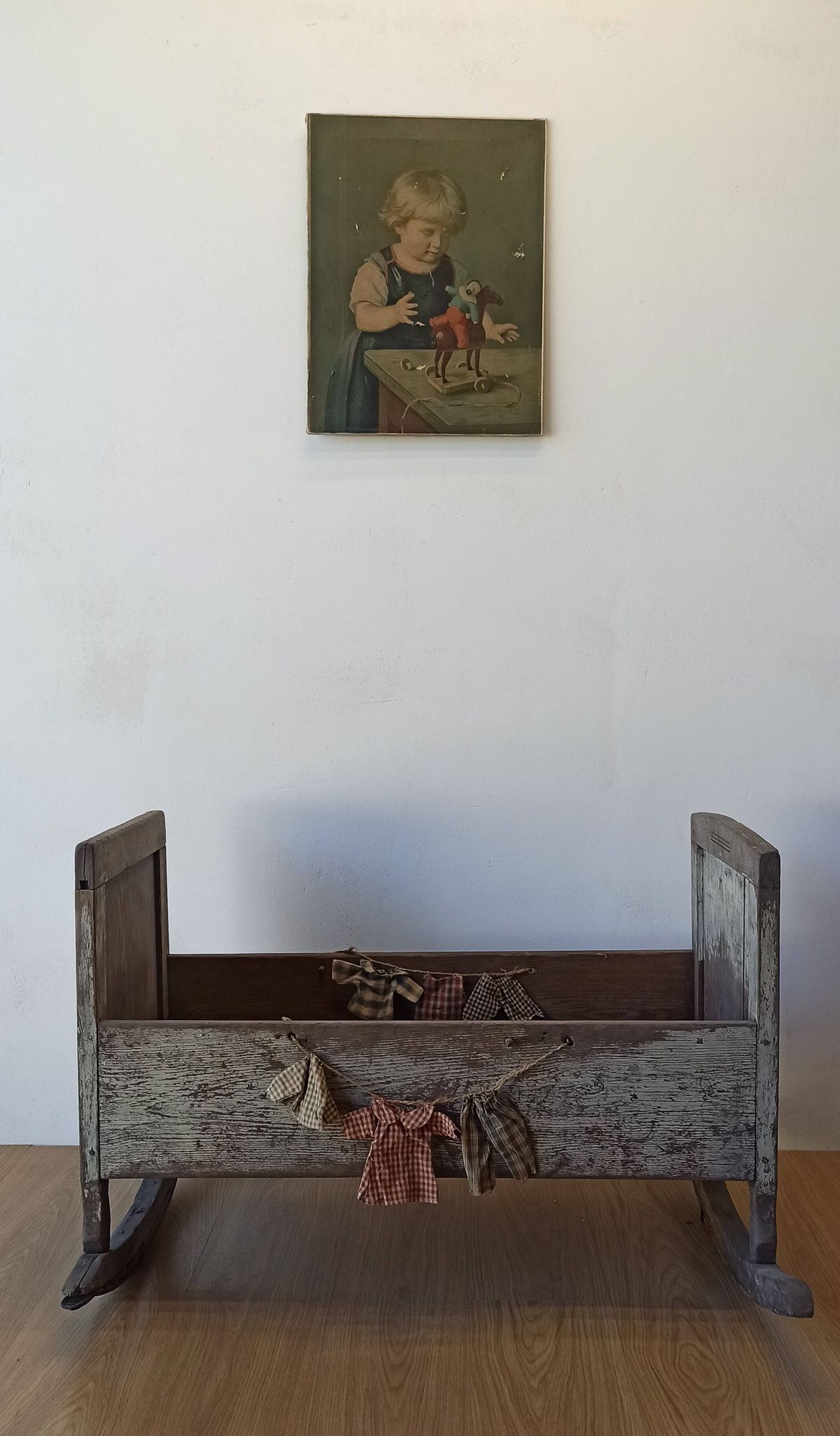 Old, antique cradle.