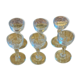 6 liqueur glasses