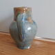 Pitcher ceramic  tones blue, green and caramel