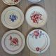 10 assiettes plates anciennes dépareillées
