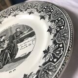 Talking plate "the song at all ages" earthenware Creil and Montereau