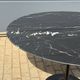 Original Knoll Tulip dining table (120cm) Nero Marquina glossy LIKE NEW!