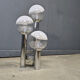Vintage glass globe table lamp by Mazzega, 1970s