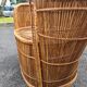Bench rattan armchair model tablet phone 1960