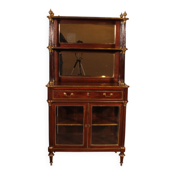 vitrine/bar d'époque Louis XVI en acajou