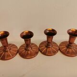 Candlesticks made of copper, Danish design, estimated from the 60s.