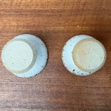 Mid-century Danish studio ceramic candle holders, 1960s, set of 2.