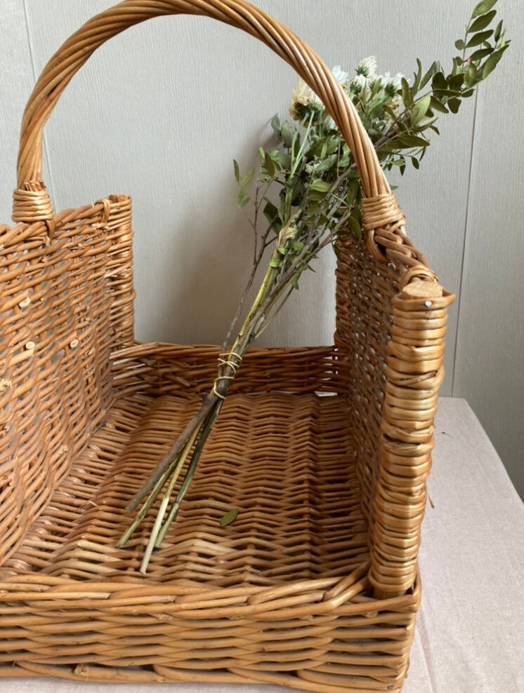 Vintage wicker basket