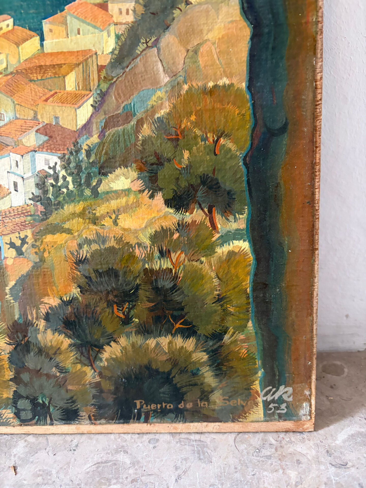 Puerto de la Selva, oil on panel 1953