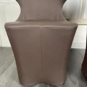 Pair of faux leather armchairs from the 1980s