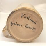 Four enameled ceramic cups Galerie Palissy in Vallauris