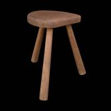 Antique solid wood tripod farm stool – Milking stool