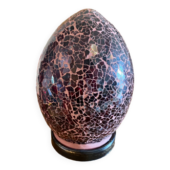 Mosaic egg lamp