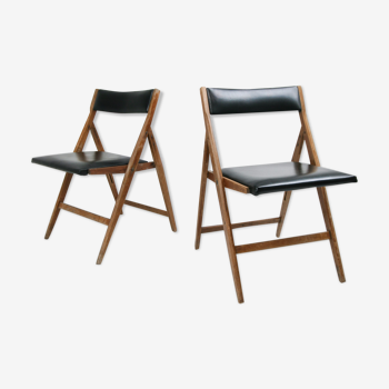 Eden folding chair by Gio Ponti, 1950s, set of 2