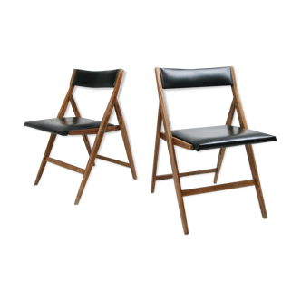 Eden folding chair by Gio Ponti, 1950s, set of 2