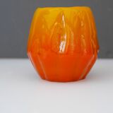 Art glass candleholder by Göte Augustsson Ruda Glasbruk