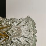 Vintage globe ceiling lamp molded glass