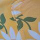 Set yellow tablecloth marguerite pattern and 8 vintage napkins