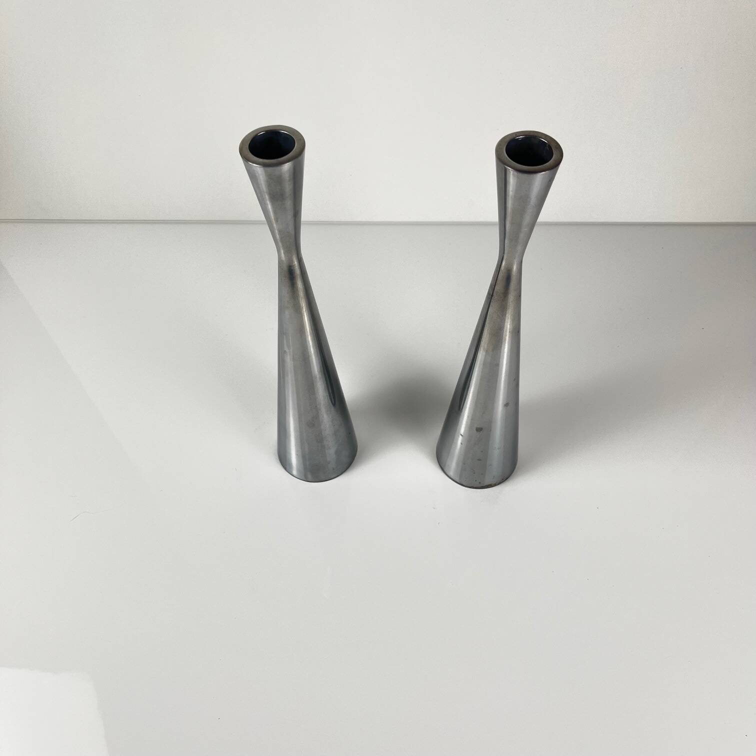 Steel candle holder duo by Erika Pekkari for IKEA
