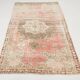 Pale Red & Brown Vintage Rug, 124x197Cm