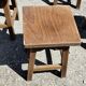 6 rustic brutalist wooden stools