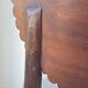 Pair of mahogany gondola chairs – Empire style – 20th century, restored