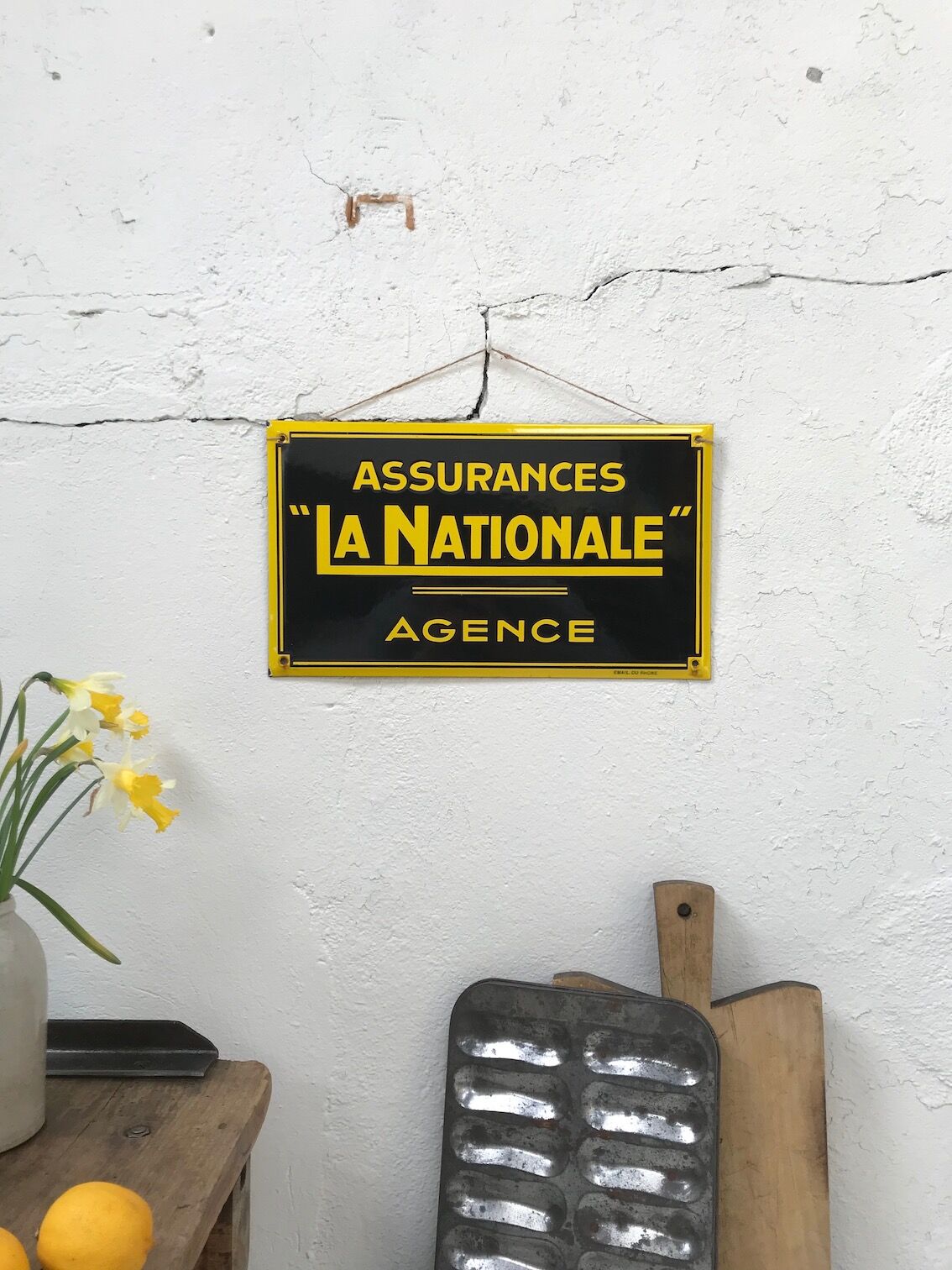 La national enamel plate