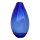 Large vintage cobalt blue blown glass vase