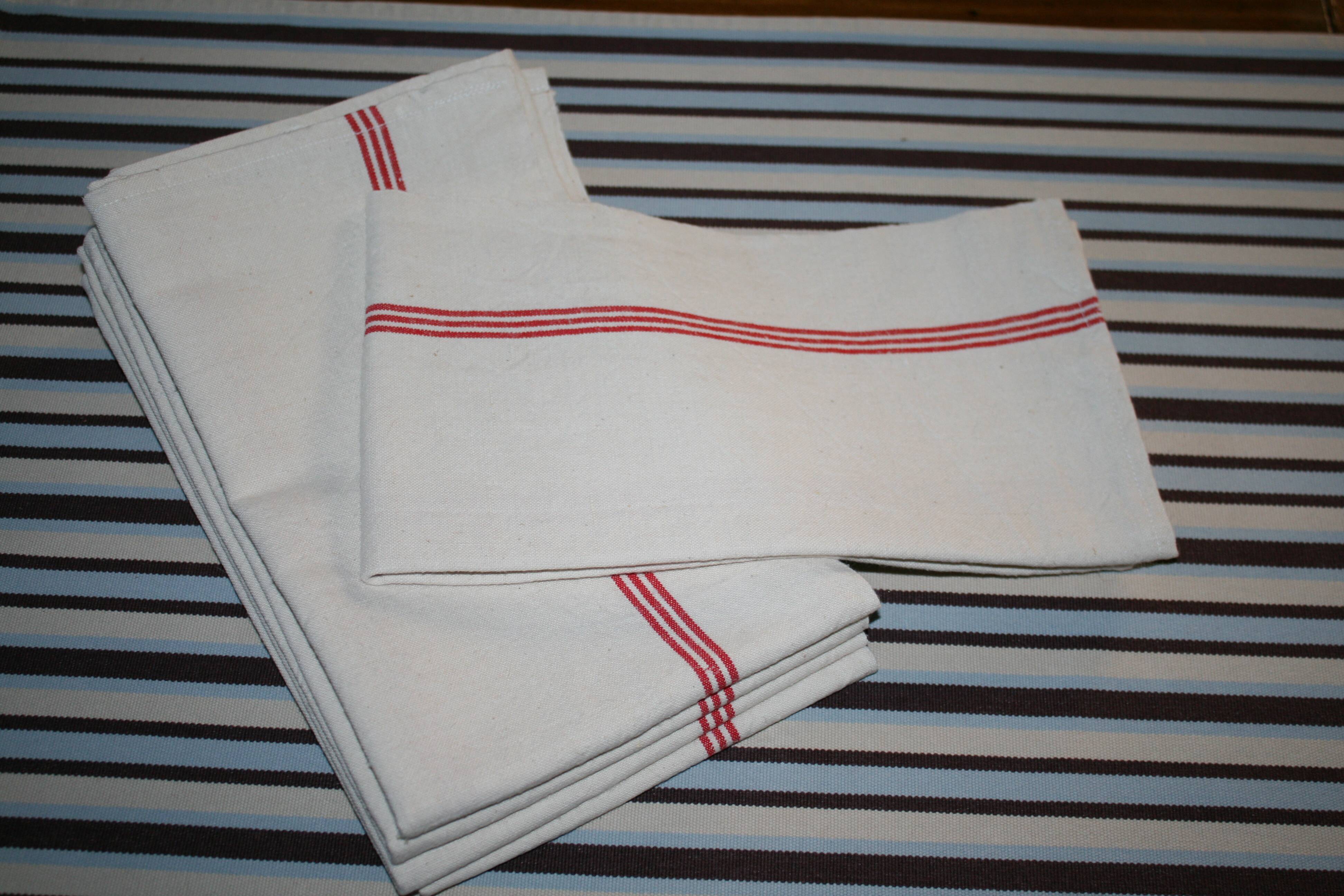 batch of 5 linen towels