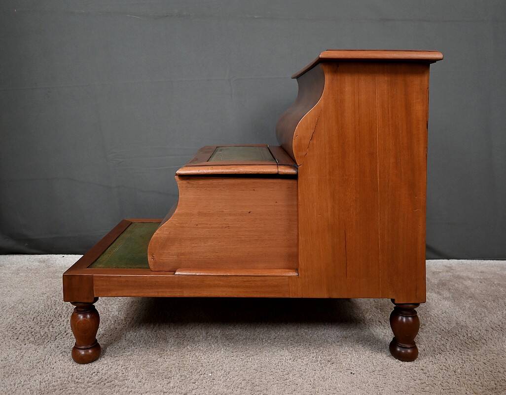 Victorian Library Step Stool in Mahogany, England – 2nd half of the 19th century