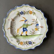 Set of Moustiers plates, 18th century