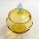 Antique two-tone blown glass bonbonnière