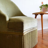 Toad velvet olive chair